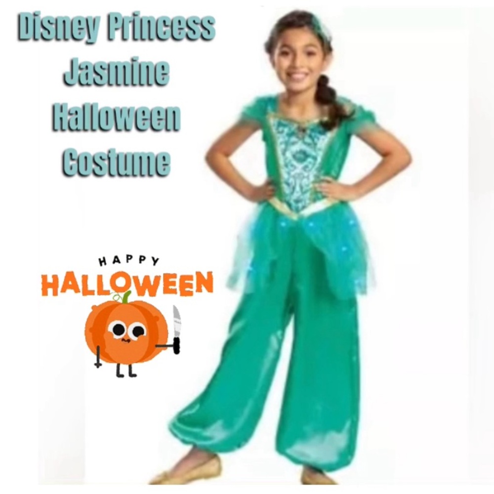 Kids' Disney Princess Jasmine Halloween Costume Size 4-6X SP - Picture 3 of 10